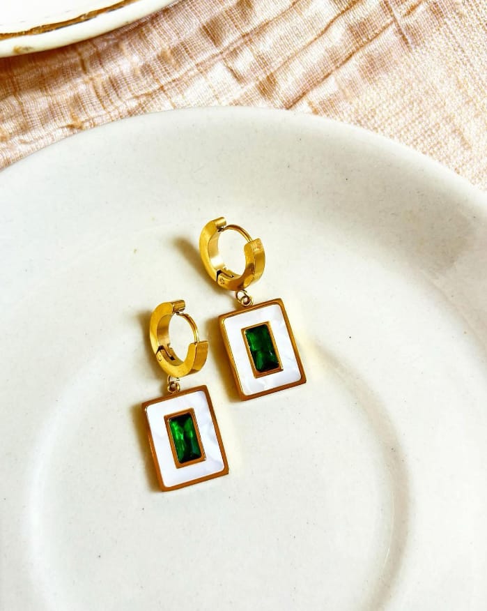 Emerald Drop Earrings