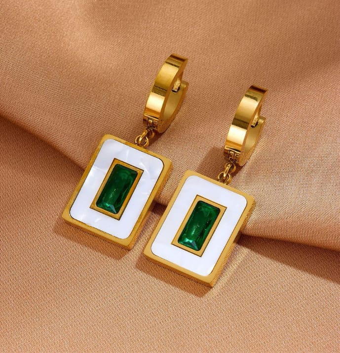 Emerald Drop Earrings