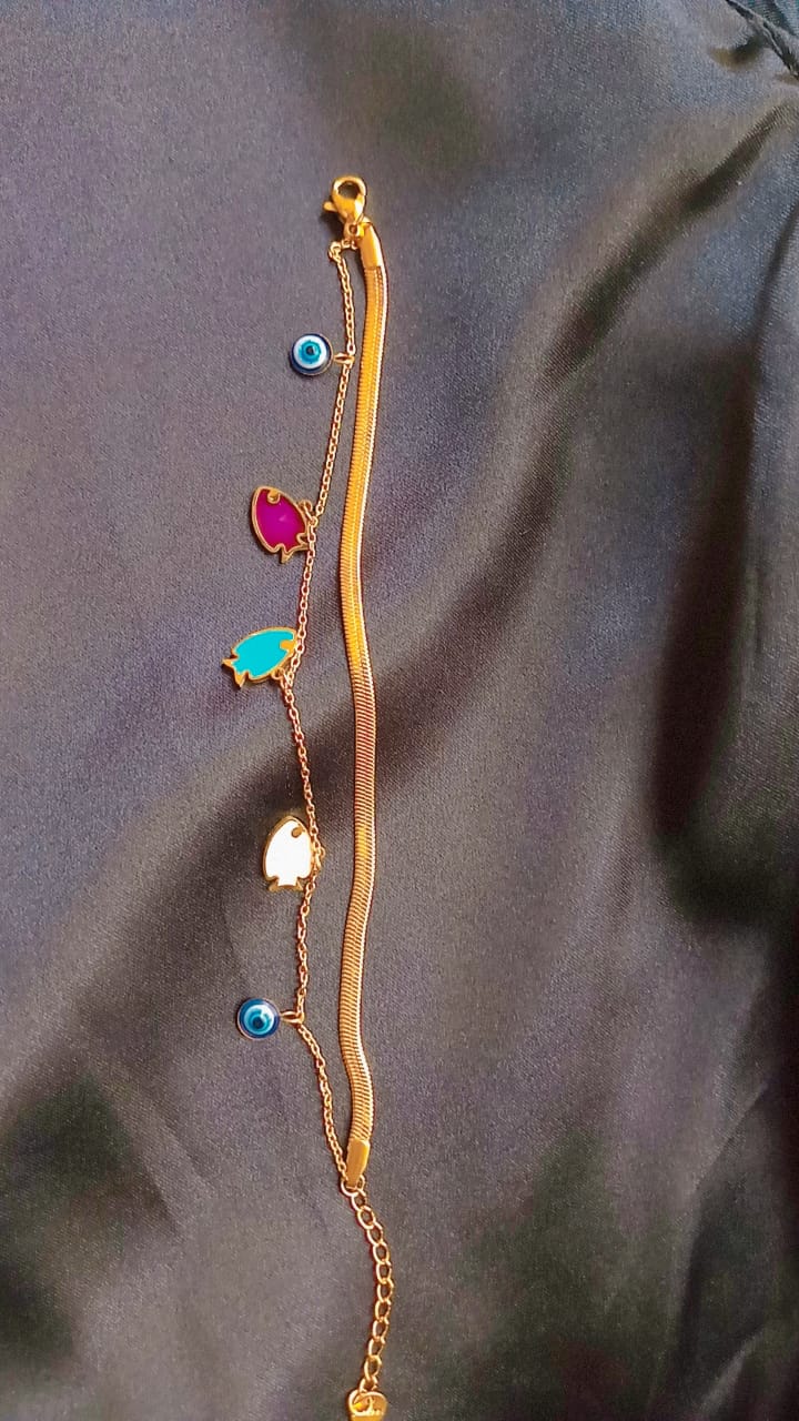 Aqua Amulet Bracelet
