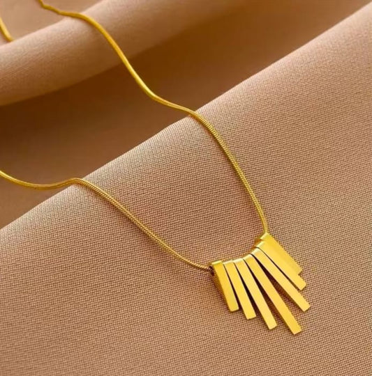 Dangling Stripes Necklace