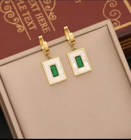Emerald Drop Earrings