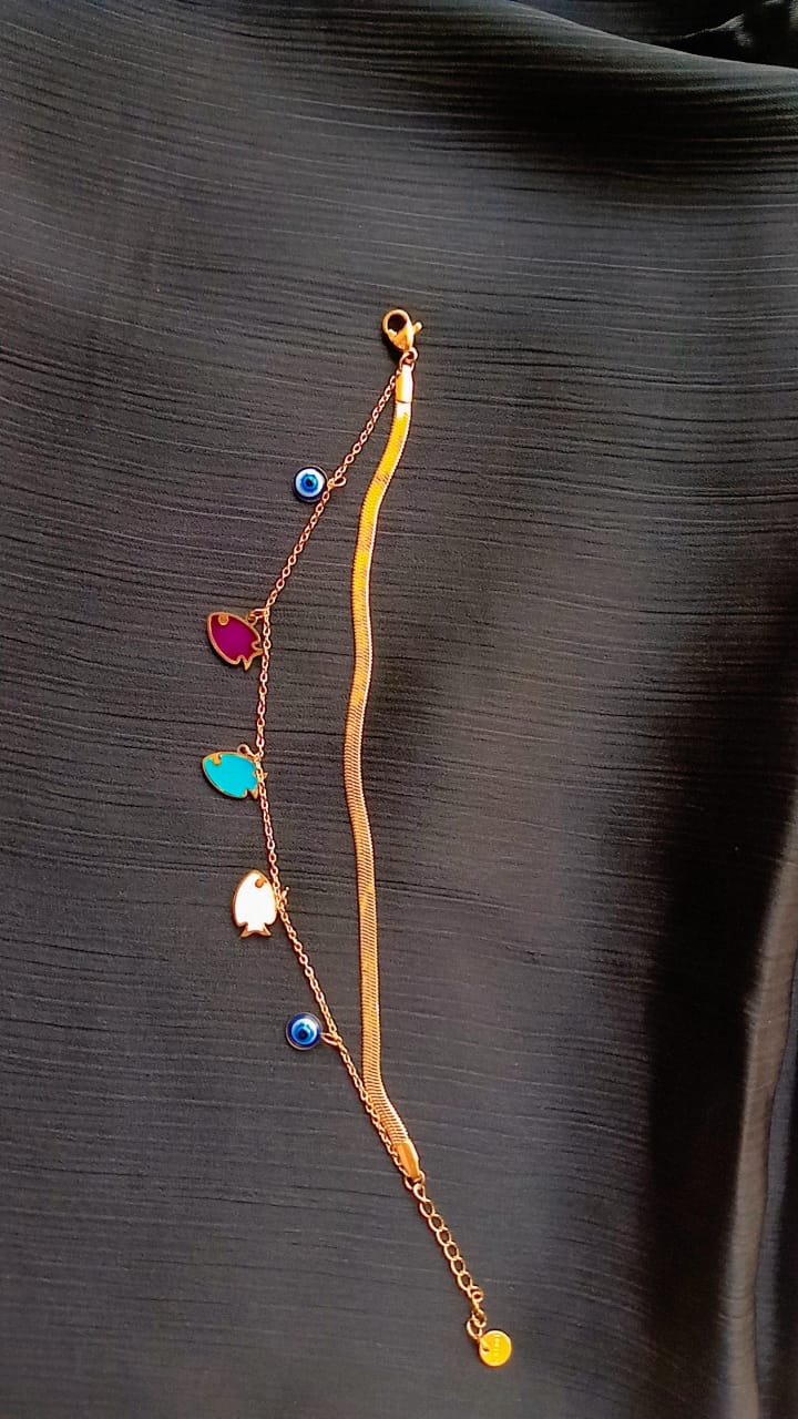 Aqua Amulet Bracelet