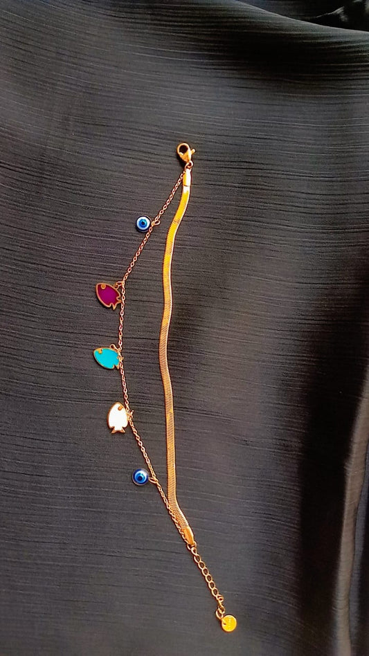 Aqua Amulet Bracelet